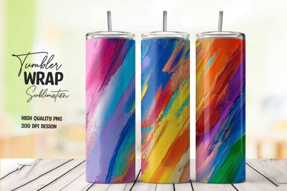 Download Bold Rainbow Tumbler Wrap Png - Bold Collection