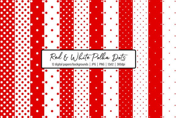 Download Red and White Polka Dots - White Collection