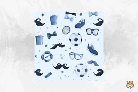 Download Father's Day Seamless Pattern - Premium Resources