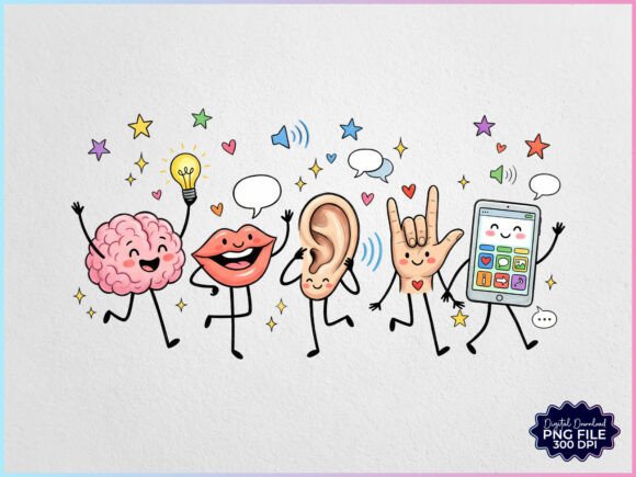 Download Speech Therapy Doodles Characters PNG - Characters Collection