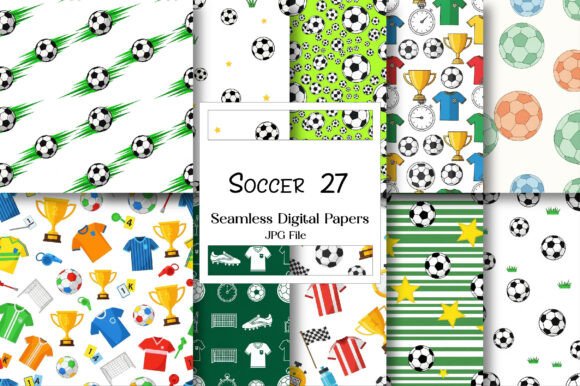 Download Soccer Digital Paper Pack - Digital paper pack Collection