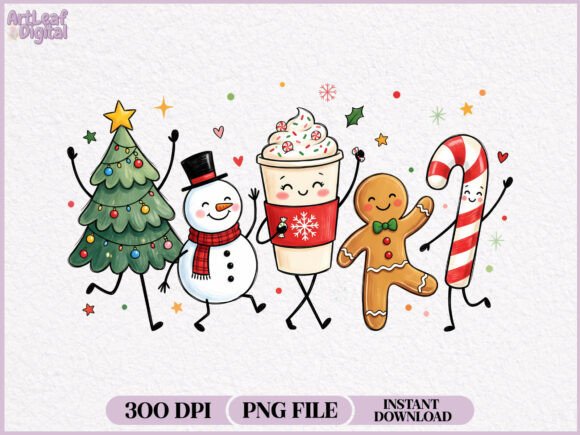 Download Christmas Doodles Characters PNG - Characters Collection
